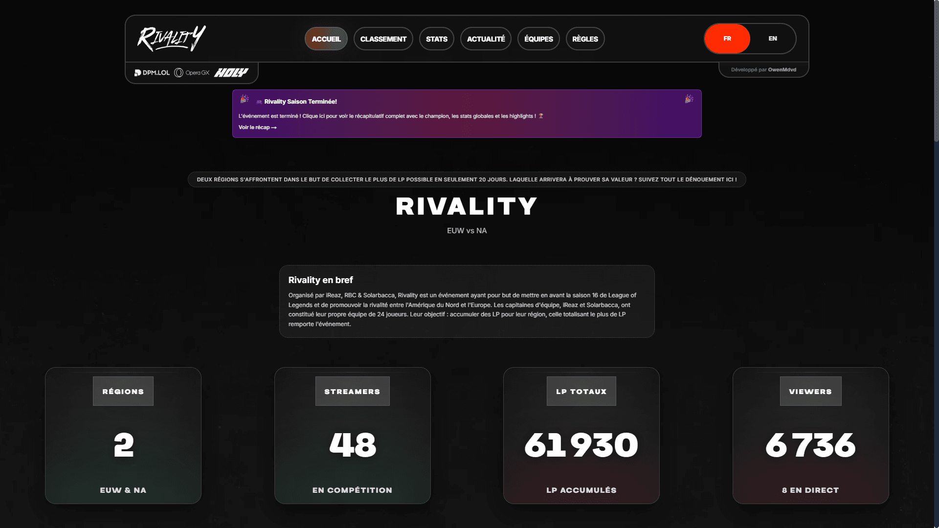Rivality — vue ordinateur